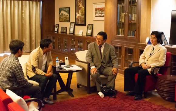 Professor Masayuki Sakakibara and Director of J-UNEP met Chairperson of Max Myanmar Group Professor Masayuki Sakakibara and Director of J-UNEP met Chairperson of Max Myanmar Group