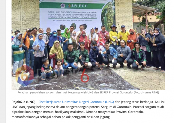 UNG-Japan Cooperation Research Develops the Potential of Sorghum Plants in Gorontalo